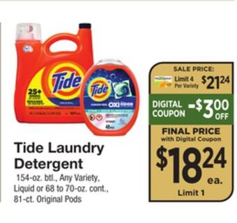 The Fresh Grocer Laundry detergent offer