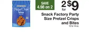 The Fresh Grocer Party size pretzel crisps and bites offer