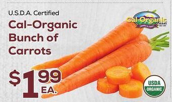 DeCicco & Sons Cal-organic bunch of carrots offer