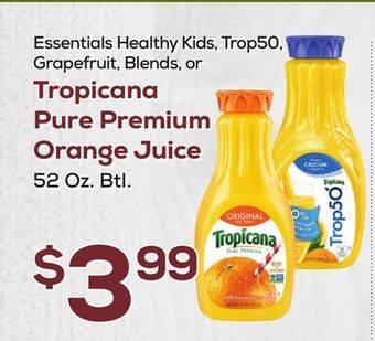 DeCicco & Sons Tropicana pure premium orange juice offer