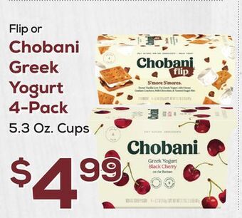 DeCicco & Sons Chobani greek yogurt 4-pack offer