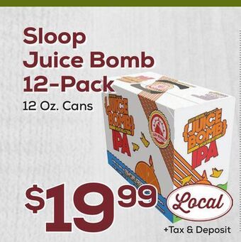 DeCicco & Sons Sloop juice bomb 12-pack offer