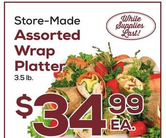 DeCicco & Sons Assorted wrap platter offer