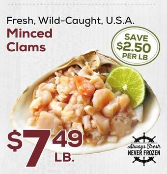 DeCicco & Sons Minced clams offer