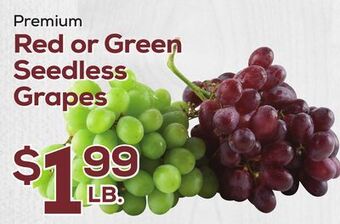 DeCicco & Sons Red or green seedless grapes offer