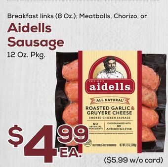 DeCicco & Sons Aidells sausage, 12 oz. pkg. offer