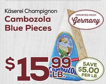 DeCicco & Sons Cambozola blue pieces offer