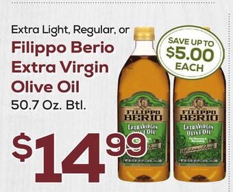 DeCicco & Sons Filippo berio extra virgin olive oil offer