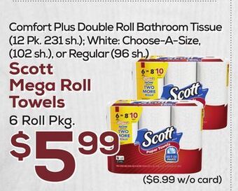 DeCicco & Sons Scott mega roll towels 6 roll pkg offer