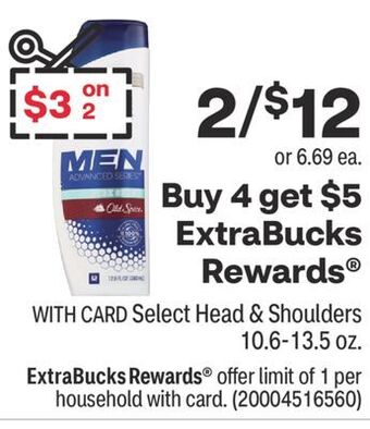 CVS Select head & shoulders 10.6-13.5 oz. offer