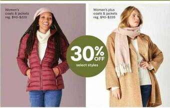 JC Penney Women's coats & jackets offer
