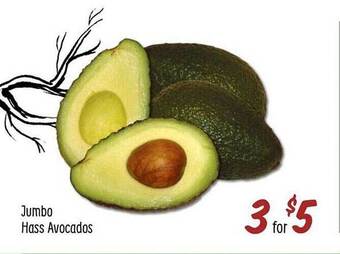 Sprouts Farmers Market Jumbo hass avocados offer