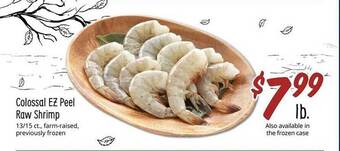 Sprouts Farmers Market Colossal ez peel raw shrimp offer