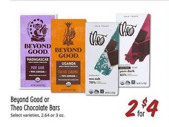 Sprouts Farmers Market Beyond good or theo chocolate bars offer