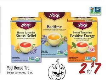 Sprouts Farmers Market Yogi boxed tea offer