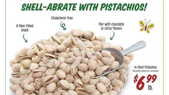 Sprouts Farmers Market In-shell pistachios offer
