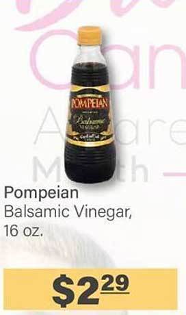 Commissary Pompeian balsamic vinegar offer
