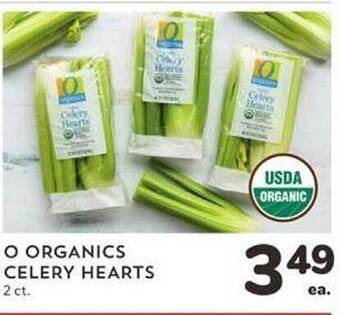 Albertsons O organics celery hearts offer