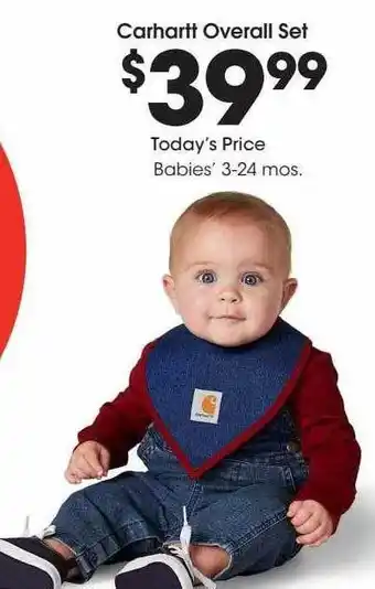 Fred Meyer Carhartt overall set offer