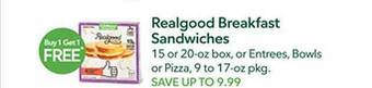 Publix Realgood breakfast sandwiches offer