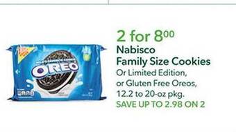 Publix Nabisco family size cookies offer