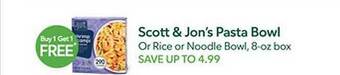 Publix Scott & jon's pasta bowl offer