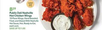 Publix Publix deli nashville hot chicken wings offer