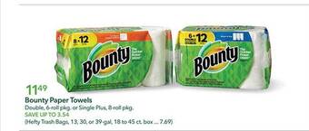 Publix Bounty paper towels offer