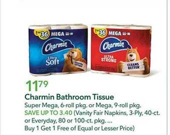Publix Charmin bathroom tissue offer
