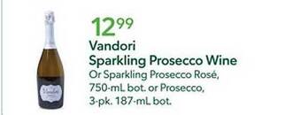 Publix Vandori sparkling prosecco wine offer
