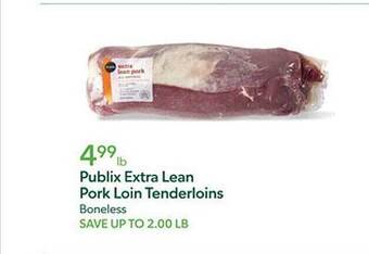 Publix Publix extra lean pork loin tenderloins offer