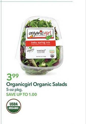 Publix Organicgirl organic salads offer