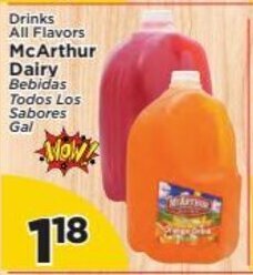 McArthur Dairy Drinks
