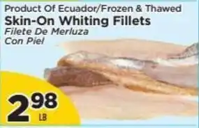 Skin-On Whiting Fillets
