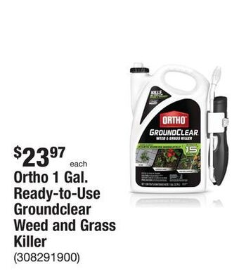The Home Depot Ortho 1 gal. ready-to-use groundclear weed and grass killer offer