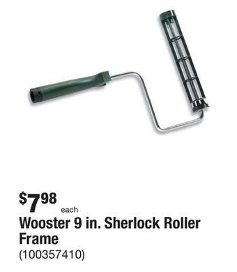 The Home Depot Wooster 9 in. sherlock roller frame offer