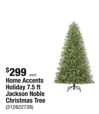 The Home Depot Home accents holiday 7.5 ft jackson noble christmas tree offer