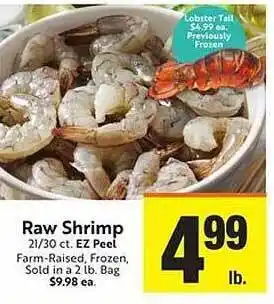Lucky Supermarkets Raw shrimp offer