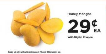 Food 4 Less Honey mangos offer