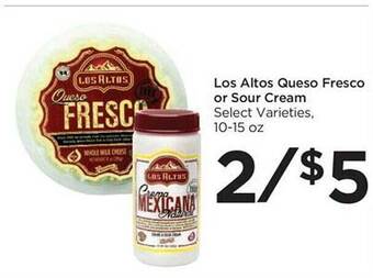 Food 4 Less Los altos queso fresco or sour cream offer
