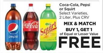 Food 4 Less Coca-cola, pepsi or squirt offer