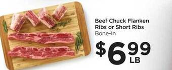 Food 4 Less Beef chuck flanken ribs or short ribs offer
