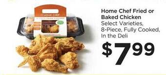 Food 4 Less Home chef fried or baked chicken offer