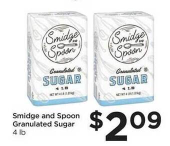 Foods Co Smidge and spoon granulated sugar offer