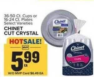 Food Lion Chinet cut crystal offer