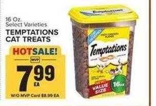 Food Lion Temptations cat treats offer