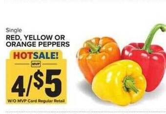 Food Lion Red, yellow or orange peppers offer