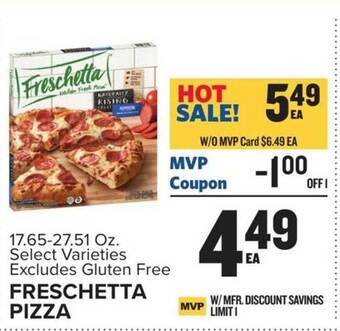 Food Lion Freschetta pizza offer
