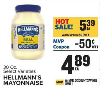 Food Lion Hellmann's mayonnaise offer