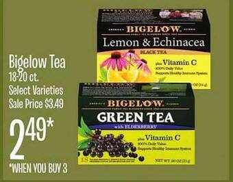 Jewel-Osco Bigelow tea offer